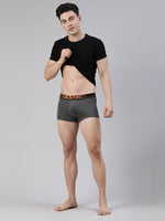 Faso Men's Cotton Neon Outer Elastic Trunk (Pack of 2)