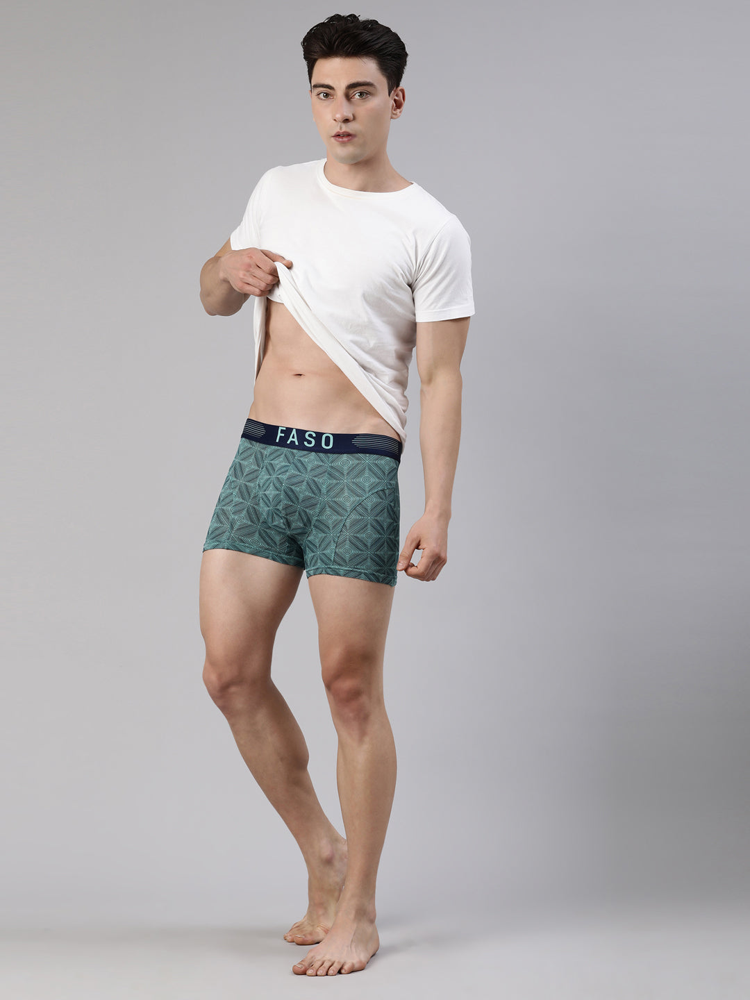 Faso Men's Premium Micro Modal Printed Trunk