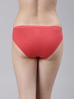 Faso Women's Cotton Outer Elastic Bikini (Pack of 3)