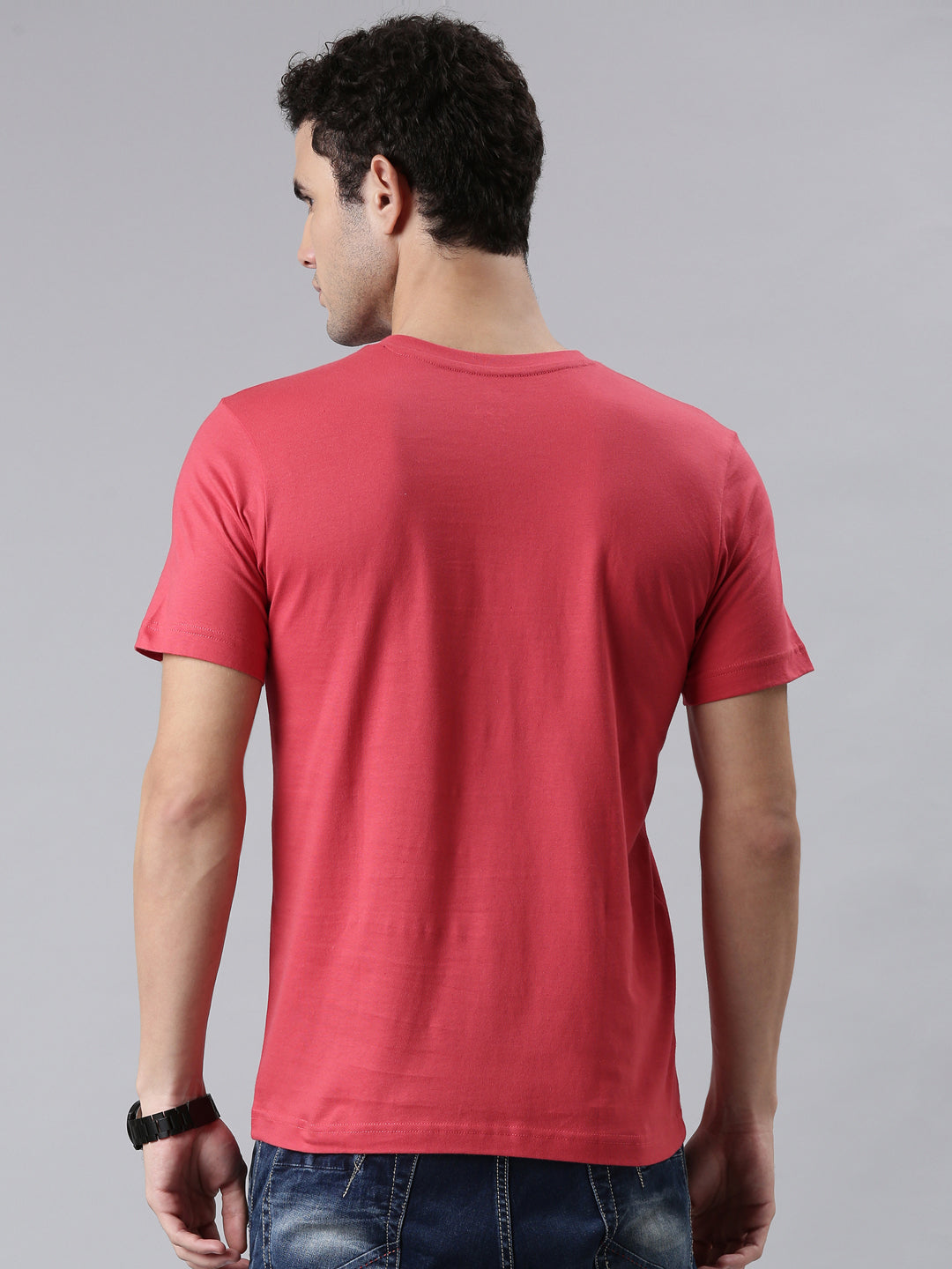 FASO Men’s Soft Cotton V-Neck T-Shirt