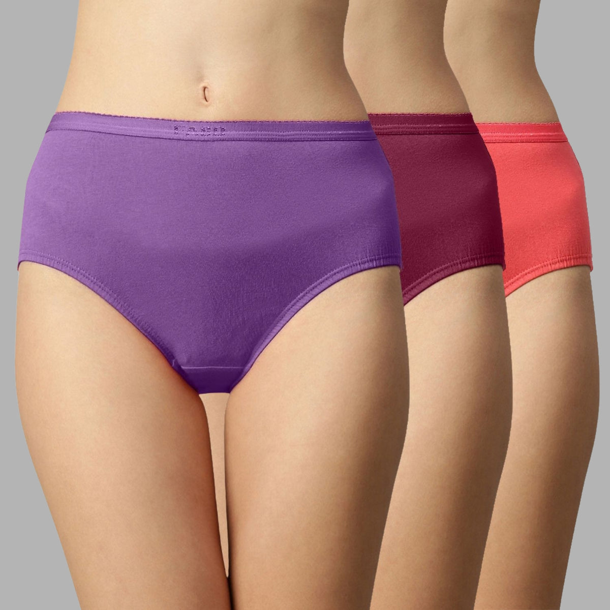 Faso Women's Cotton Inner Hipster (Pack of 3)
