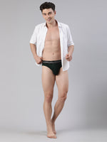 Faso Men's Cotton Contrast Rib Piping Brief (Pack of 2)