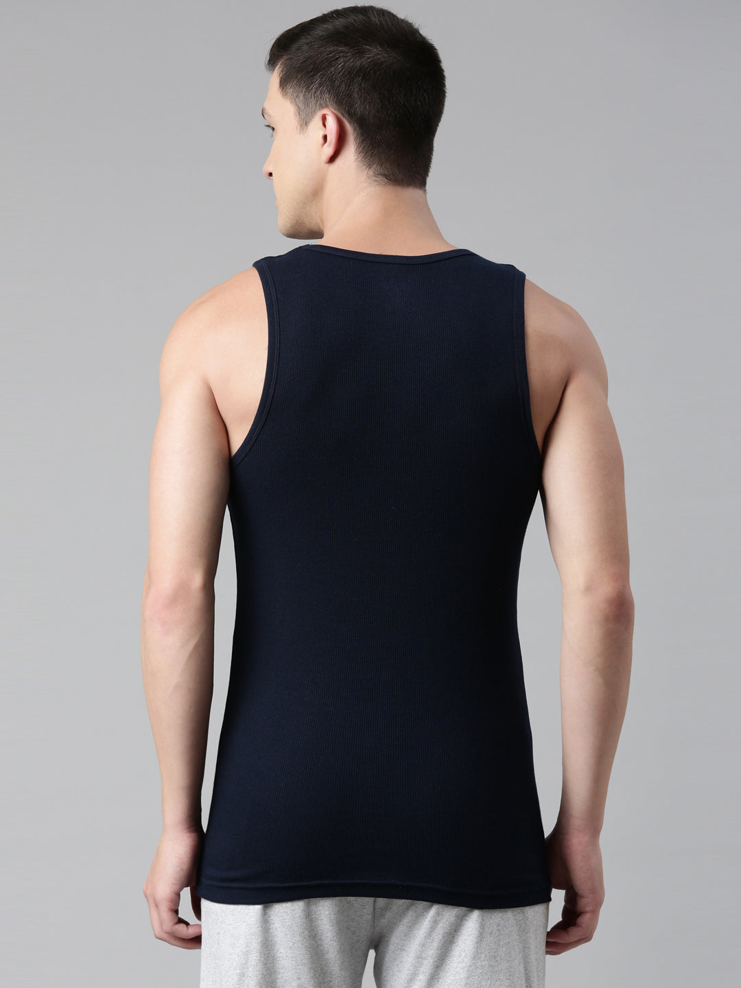 Faso Men's Cotton Rib Comfort Color Vest