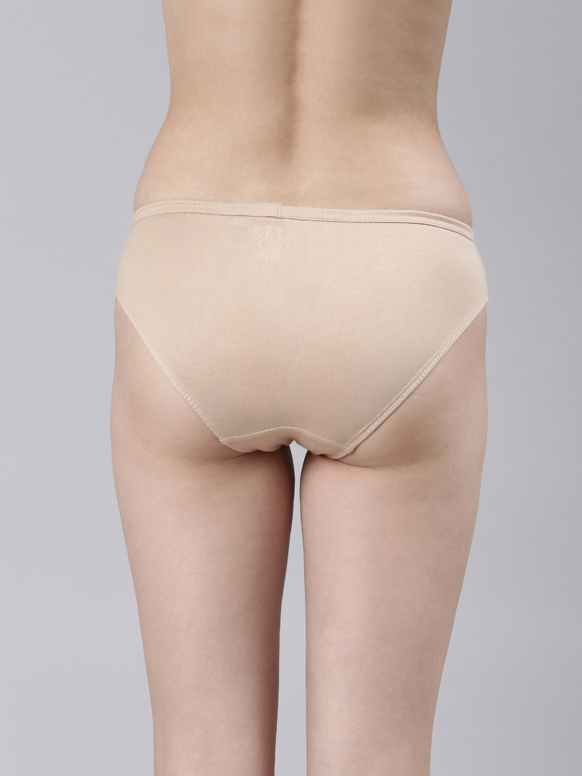 Faso Women's Cotton Inner Elastic Bikini (Pack of 3)