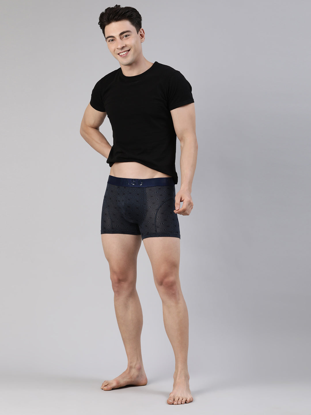 Faso Men's Premium Micro Modal Printed Trunk