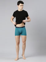 Faso Men's Cotton Outer Elastic All Over Print Trunk