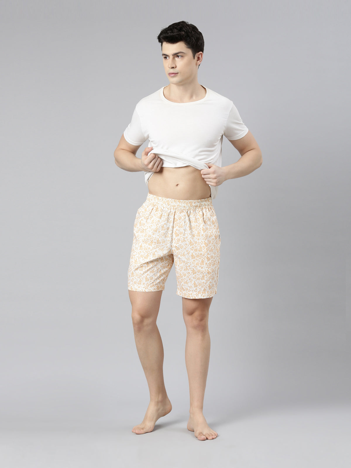 FASO Men’s Cotton Printed Shorts