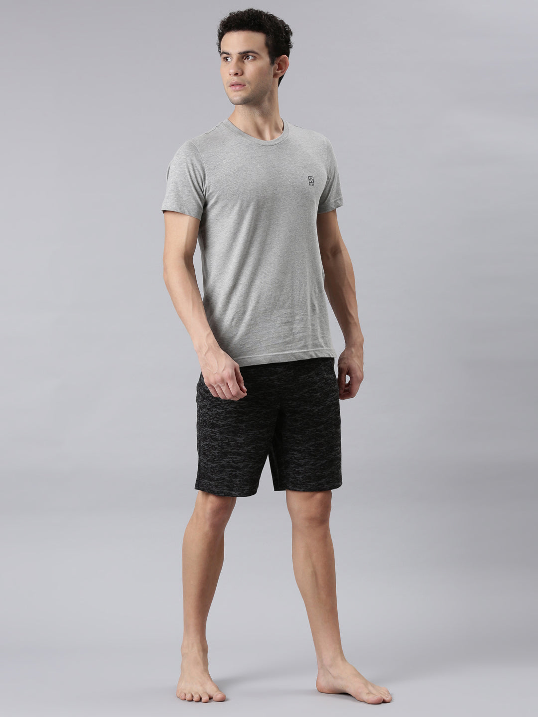 Faso Men's Cotton Elastic Track Shorts