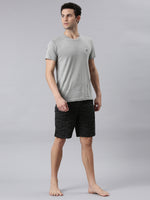 Faso Men's Cotton Elastic Track Shorts