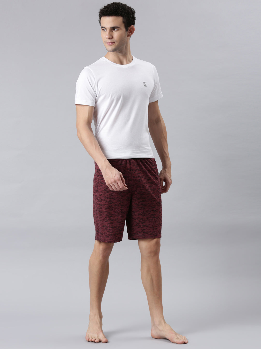 Faso Men's Cotton Elastic Track Shorts