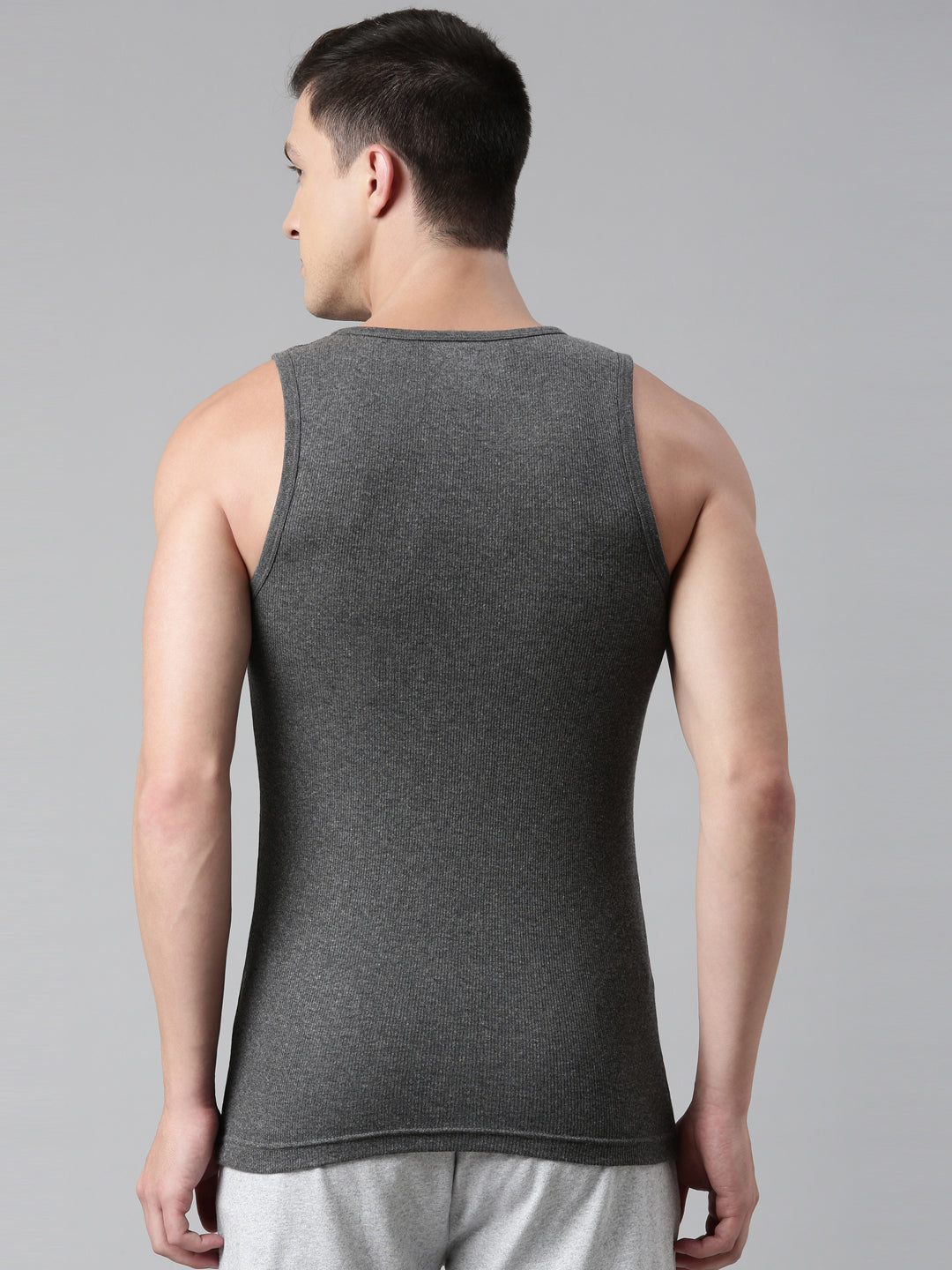 Faso Men's Cotton Rib Comfort Color Vest