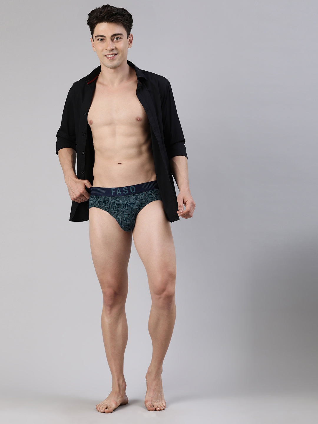 Faso Men's Premium Micro Modal Printed Brief