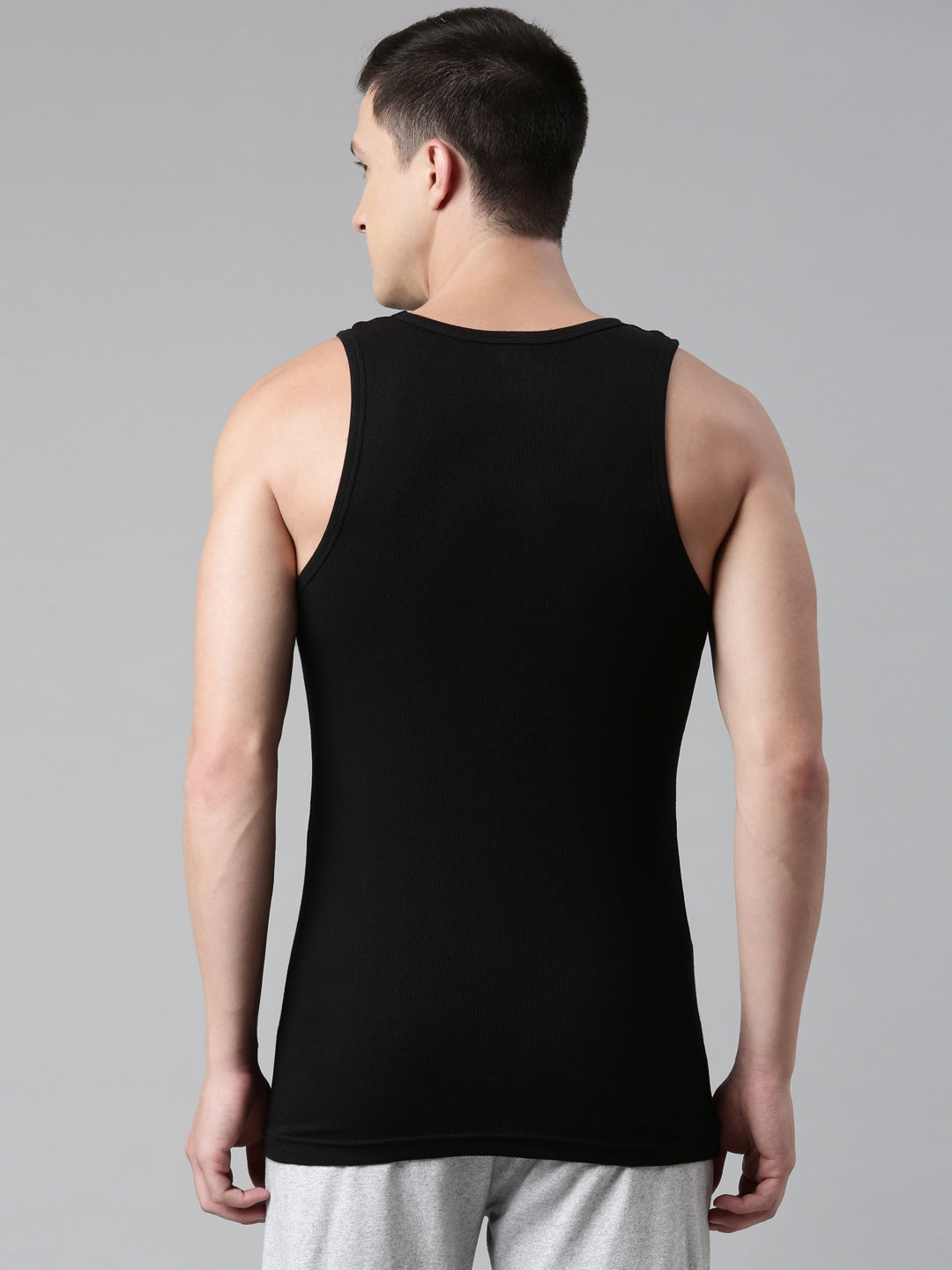 Faso Men's Cotton Rib Comfort Color Vest