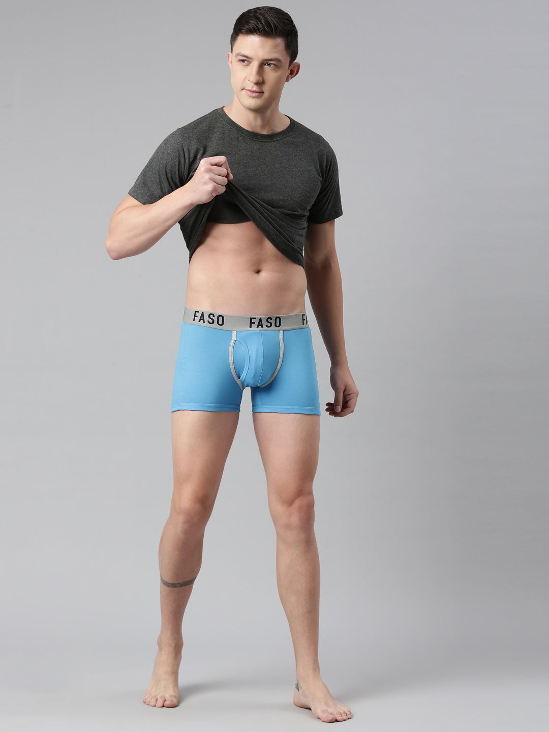 Faso Men's Premium Outer Elastic Trunk