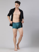 Faso Men's Cotton Neon Outer Elastic Trunk (Pack of 2)