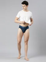 Faso Men's Printed Cotton Stretchable Brief