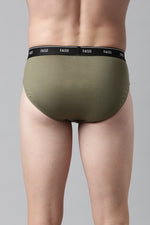 Faso Men's Cotton Outer Elastic Brief (Pack of 2)