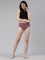 Faso Women's Premium Micro Modal Illusion Printer Hipster