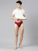 Faso Men's Printed Cotton Stretchable Brief