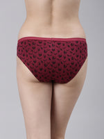 Faso Women's Cotton Outer Elastic Bikini (Pack of 2)