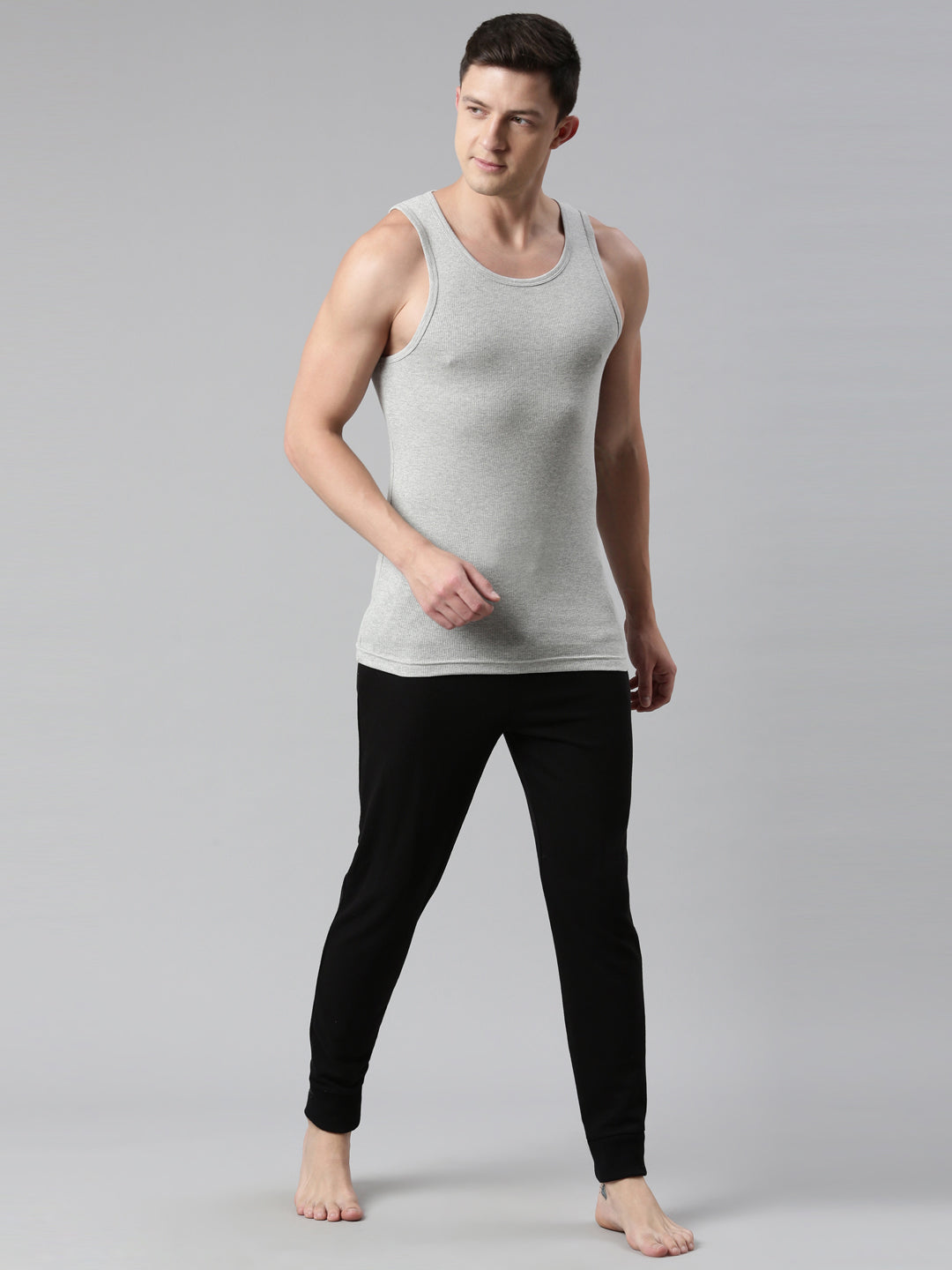 Faso Men's Cotton Rib Comfort Color Vest