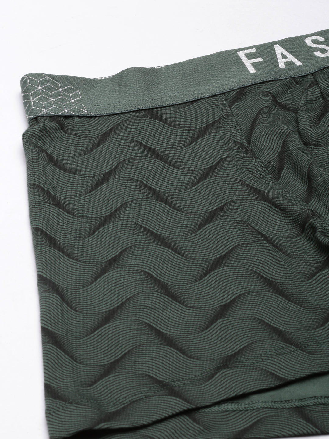 Faso Men's Cotton Stretch All Over Print Trunks