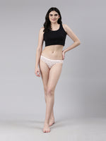 Faso Women's Cotton Outer Elastic Bikini (Pack of 3)