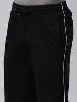 Faso Men's Cotton Side Seam Piping Bermuda Shorts