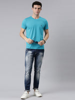 Faso Men’s Cotton Crew Neck Casual T-Shirt