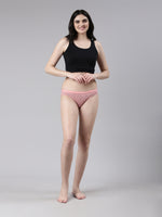 Faso Women's Cotton Outer Elastic Bikini (Pack of 3)
