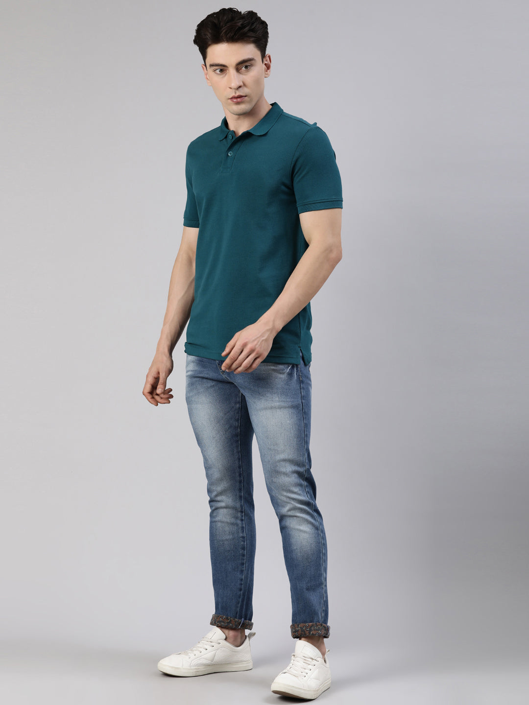 Faso Men's Cotton Polo T-shirt