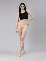Faso Women's Cotton Inner Elastic Bikini (Pack of 3)