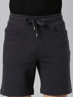 FASO Men’s Cotton Track Shorts with Denim Pocket
