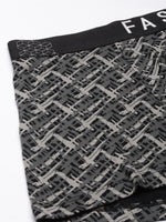 Faso Men's Cotton Stretch All Over Print Trunks