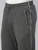 Faso Men's Cotton Side Seam Piping Track Pant