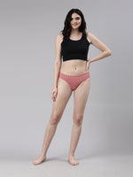 Faso Women's Cotton Inner Elastic Bikini (Pack of 3)