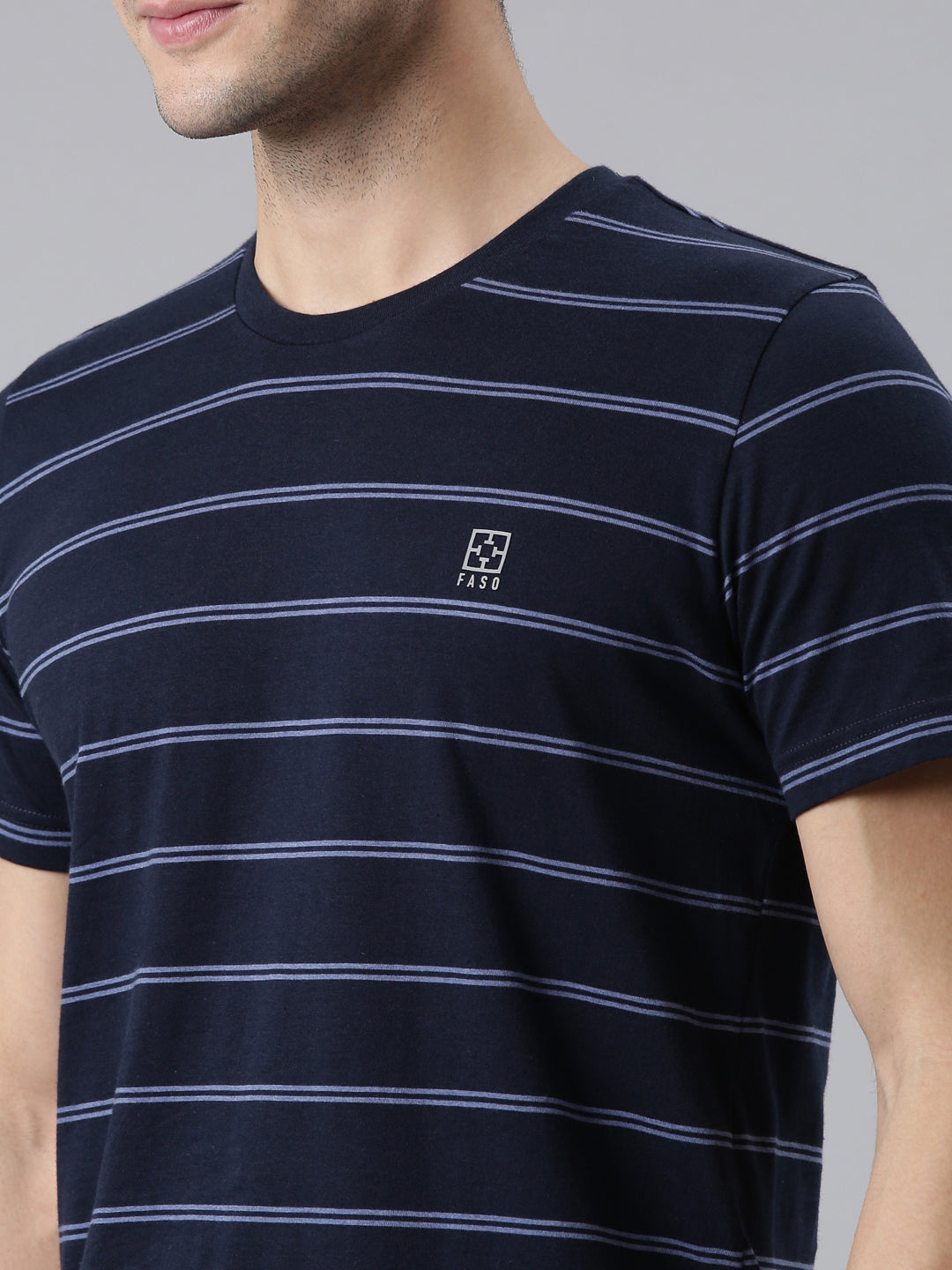 FASO Men’s Yarn Dyed Cotton T-Shirt