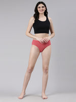 Faso Women's Cotton Inner Elastic Hipster (Pack of 2)