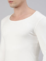 Faso Men's Round Neck Full Sleeve With Rib Thermal T-Shirt