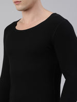 Faso Men's Round Neck Full Sleeve With Rib Thermal T-Shirt