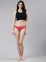 Faso Women's Cotton Outer Elastic Bikini (Pack of 2)