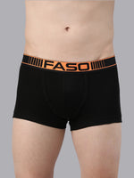 Faso Men's Cotton Neon Outer Elastic Trunk (Pack of 2)