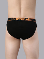 Faso Men's Cotton Neon Outer Elastic Brief (Pack of 2)