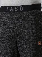 Faso Men's Cotton Elastic Track Shorts