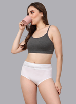 Faso Women's Cotton Beginners Bra with Strap