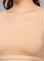 Faso Women's Cotton Beginners Sports Bra