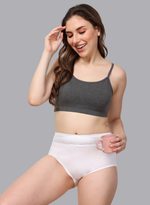 Faso Women's Cotton Beginners Bra with Strap