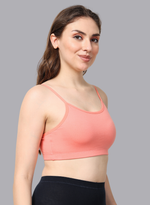 Faso Women's Cotton Beginners Bra with Strap