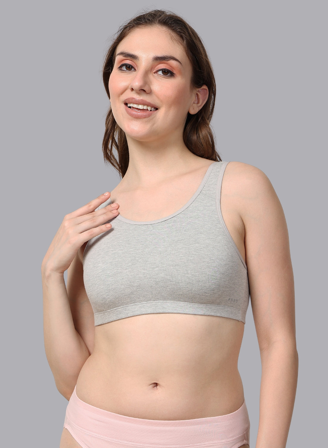 Faso Women's Cotton Beginners Sports Bra
