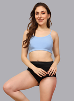 Faso Women's Cotton Beginners Bra with Strap